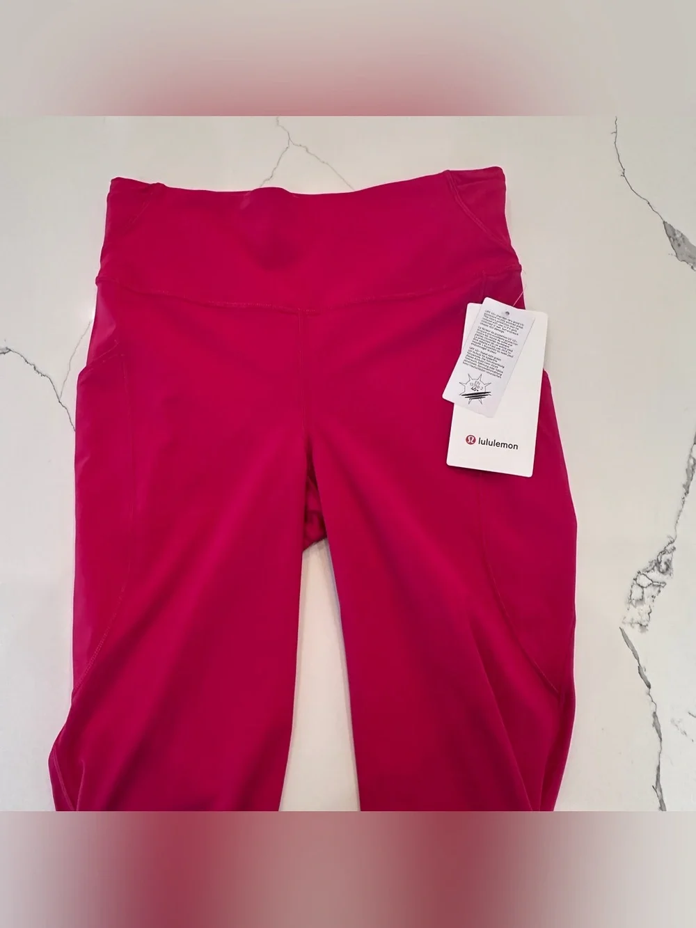 Lululemon Fast and Free High-Rise Tight 28” Pockets Sz 8 Mulberry Spark NWT